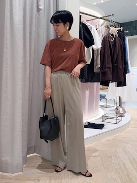 「アイテム（イヤリング）」を使った、nol takemoriさん（レディース・154cm）の夏コーディネート