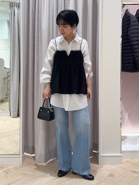 「アイテム（キャミソール）」を使った、nol takemoriさん（レディース・154cm）の秋コーディネート