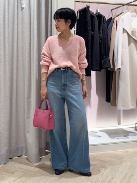 「アイテム（バッグ）」を使った、nol takemoriさん（レディース・154cm）の冬コーディネート