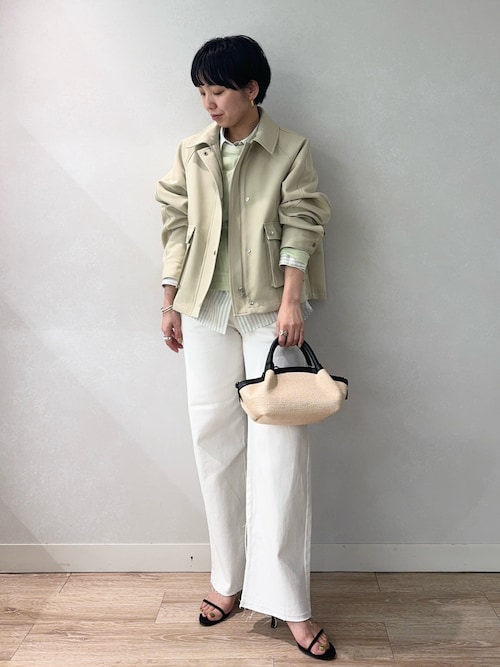 中空チノトラペーズブルゾン（ブルゾン）｜NOLLEY 