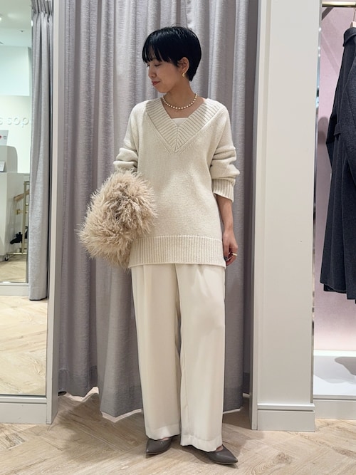 セットアップ対応》ウォッシャブルダブルクロスサテンイージーワイド