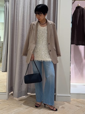 「grace grace （グラスグラス）のアイテム」を使った、nol takemoriさん（レディース・154cm）の夏コーディネート