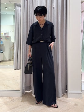 「NOLLEY’S（ノーリーズ）のアイテム（アクセサリー）」を使った、nol takemoriさん（レディース・154cm）の春コーディネート