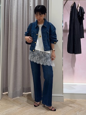 「NOLLEY’S（ノーリーズ）のアイテム」を使った、nol takemoriさん（レディース・154cm）の夏コーディネート