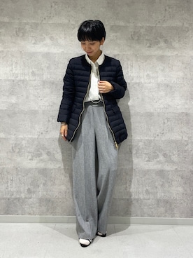 「タトラス」｜「アイテム（ダウンジャケット/コート）」を使った、nol takemoriさん（レディース・154cm）の秋コーディネート