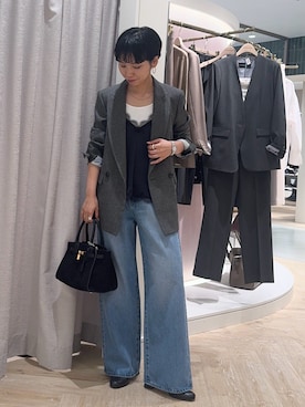 「アイテム（キャミソール）」を使った、nol takemoriさん（レディース・154cm）の秋コーディネート