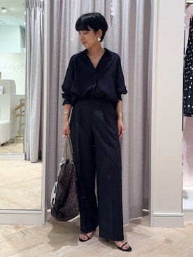 「アイテム（チャーム）」を使った、nol takemoriさん（レディース・154cm）の秋コーディネート