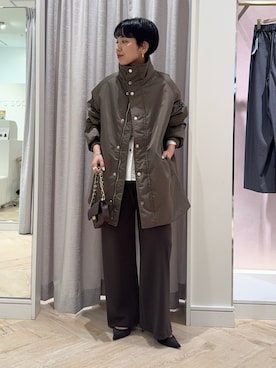 「upperhights（アッパーハイツ）のアイテム」を使った、nol takemoriさん（レディース・154cm）の秋コーディネート