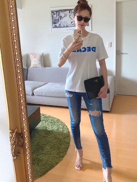 「GIUSEPPE ZANOTTI DESIGN（ジュゼッペザノッティデザイン）のアイテム（バッグ）」を使った、みーちゃん☺︎さん（レディース・164cm）の夏コーディネート