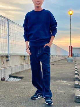 「CIAOPANIC TYPY（チャオパニックティピー）のアイテム（スニーカー）」を使った、うめだこうへいさん（メンズ・177cm）の秋コーディネート