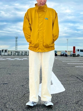 「CIAOPANIC TYPY」｜「アイテム（ブルゾン）」を使った、うめだこうへいさん（メンズ・177cm）の秋コーディネート