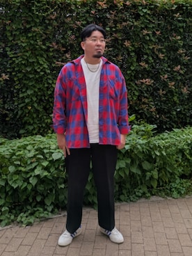 「アイテム（チノパンツ）」を使った、dama941さん（メンズ・177cm）の秋コーディネート