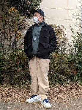 「アイテム（ブルゾン）」を使った、dama941さん（メンズ・177cm・40代）の冬コーディネート