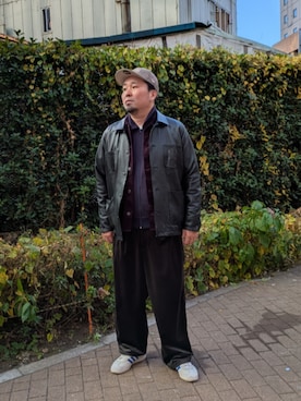 「アイテム（ジャージ）」を使った、dama941さん（メンズ・177cm）の冬コーディネート