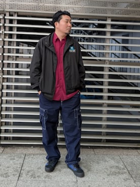 「GAP（ギャップ）のアイテム（パンツ）」を使った、dama941さん（メンズ・177cm）の春コーディネート