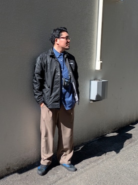 「Liberaiders（リベレイダース）のアイテム（Blouson、ブラック系）」を使った、dama941さん（メンズ・177cm）の春コーディネート