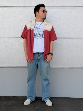 「アイテム（サングラス）」を使った、dama941さん（メンズ・177cm）の夏コーディネート