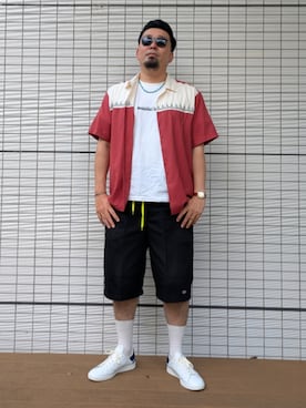 「Dickies（ディッキーズ）のアイテム」を使った、dama941さん（メンズ・177cm）の夏コーディネート