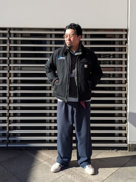 「アイテム（ジャージ）」を使った、dama941さん（メンズ・177cm）の冬コーディネート