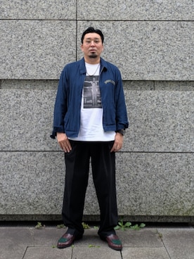 「アイテム（ブルゾン）」を使った、dama941さん（メンズ・177cm）の秋コーディネート