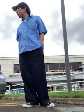 「アイテム（帽子）」を使った、りょうすけ　RYMSさん（メンズ・176cm・30代）の夏コーディネート