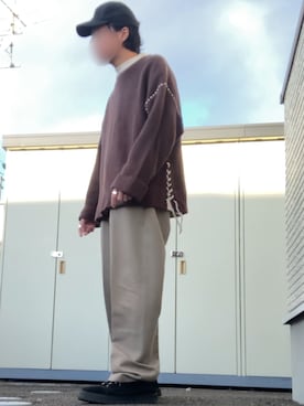 「DOCKERS（ドッカーズ）のアイテム（パンツ）」を使った、りょうすけ　RYMSさん（メンズ・176cm）の冬コーディネート