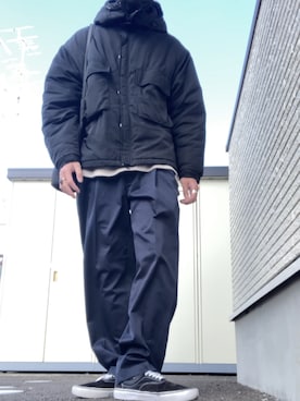 「アイテム（ダウンジャケット/コート）」を使った、りょうすけ　RYMSさん（メンズ・176cm・30代）の秋コーディネート