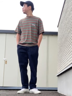 「アイテム（帽子）」を使った、りょうすけ　RYMSさん（メンズ・176cm・30代）の秋コーディネート