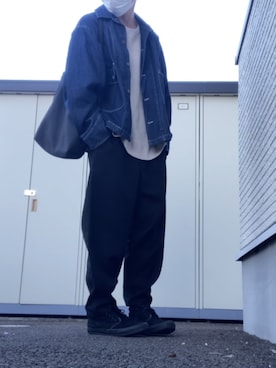 「HALHAM（ハルハム）のアイテム（ジャケット/アウター）」を使った、りょうすけ　RYMSさん（メンズ・176cm）の秋コーディネート