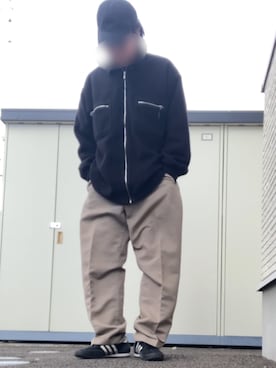 「DOCKERS（ドッカーズ）のアイテム（パンツ）」を使った、りょうすけ　RYMSさん（メンズ・176cm）の冬コーディネート