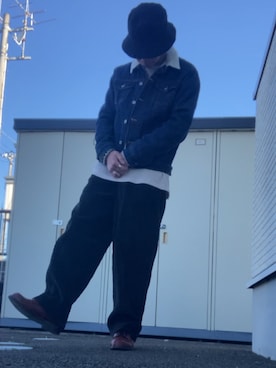 「アイテム（デニムジャケット）」を使った、りょうすけ　RYMSさん（メンズ・176cm・30代）の春コーディネート