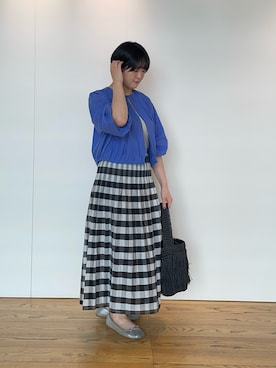 「Te chichi（テチチ）のアイテム（ブルゾン）」を使った、Momokoさん（レディース・168cm）の夏コーディネート