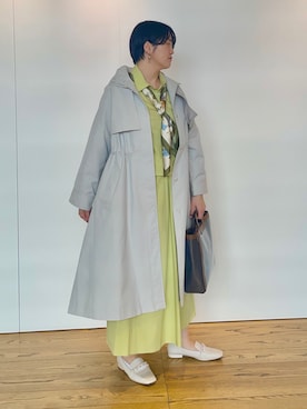 「Te chichi（テチチ）のアイテム（その他アウター）」を使った、Momokoさん（レディース・168cm）の冬コーディネート