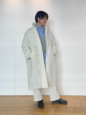 「Te chichi（テチチ）のアイテム（その他アウター）」を使った、Momokoさん（レディース・168cm）の冬コーディネート