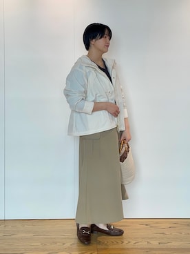 「Te chichi（テチチ）のアイテム（ブルゾン）」を使った、Momokoさん（レディース・168cm）の春コーディネート