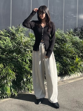 齊藤季梨さん（レディース・164cm）の冬コーディネート