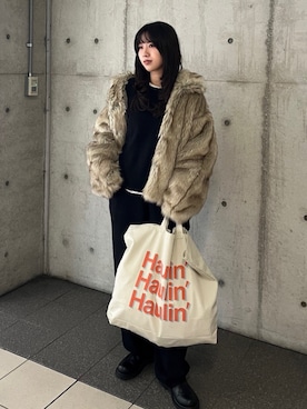 齊藤季梨さん（レディース・164cm）の冬コーディネート