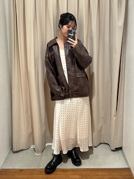 齊藤季梨さん（レディース・164cm）の秋コーディネート