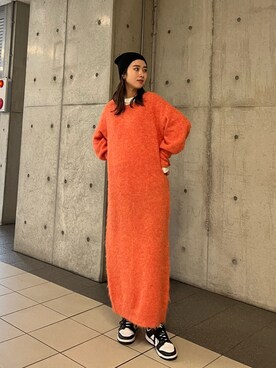 齊藤季梨さん(レディース・164cm)の冬コーディネート