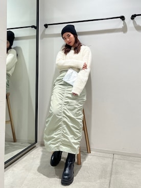 齊藤季梨さん（レディース・164cm）の冬コーディネート