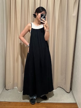 「Ungrid（アングリッド）のアイテム（ワンピース/ドレス）」を使った、齊藤季梨さん（レディース・164cm）の夏コーディネート
