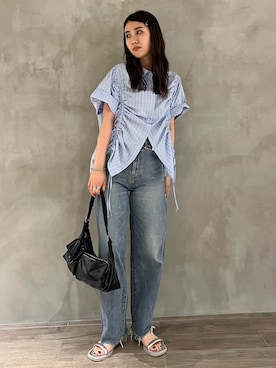 齊藤季梨さん（レディース・164cm）の春コーディネート