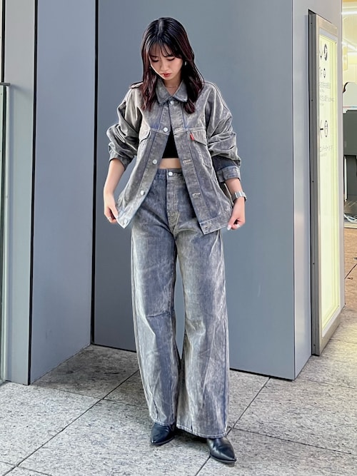 ungrid フロッキー起毛デニムジャケット Ungrid デニムジャケット gジャン フロッキー起毛デニム