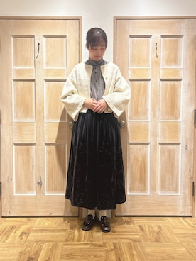 「TSUHARU by Samansa Mos2（ツハルバイサマンサモスモス）のアイテム（その他アウター）」を使った、kahoさん（レディース・169cm）の秋コーディネート