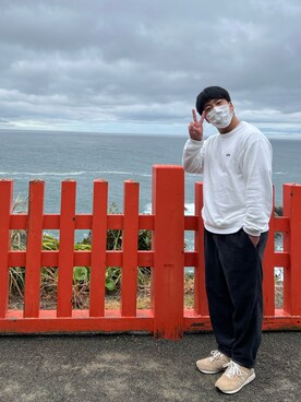 「Lee（リー）のアイテム（その他パンツ）」を使った、ノブさん（メンズ・170cm）の冬コーディネート