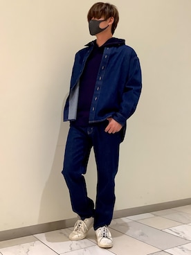 「デニムオンデニム」｜BRICK＆SONS 町田東急ツインズ店さん（メンズ・175cm）の秋コーディネート
