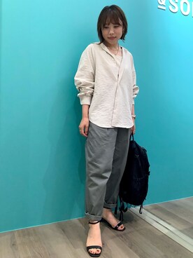 「BRICK & SONS（ブリックアンドサンズ）のアイテム」を使った、BRICK＆SONS 町田東急ツインズ店さん（レディース・157cm）の夏コーディネート