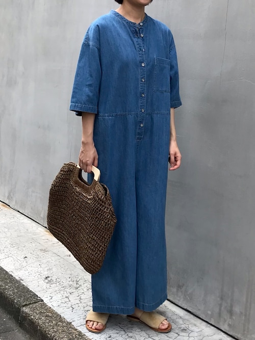 argue denim caftan dress