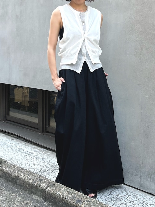 6ozスラブデニムワイドパンツ