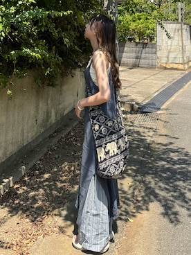 「JEANASIS（ジーナシス）のアイテム」を使った、ちひろさん（レディース・153cm）の夏コーディネート
